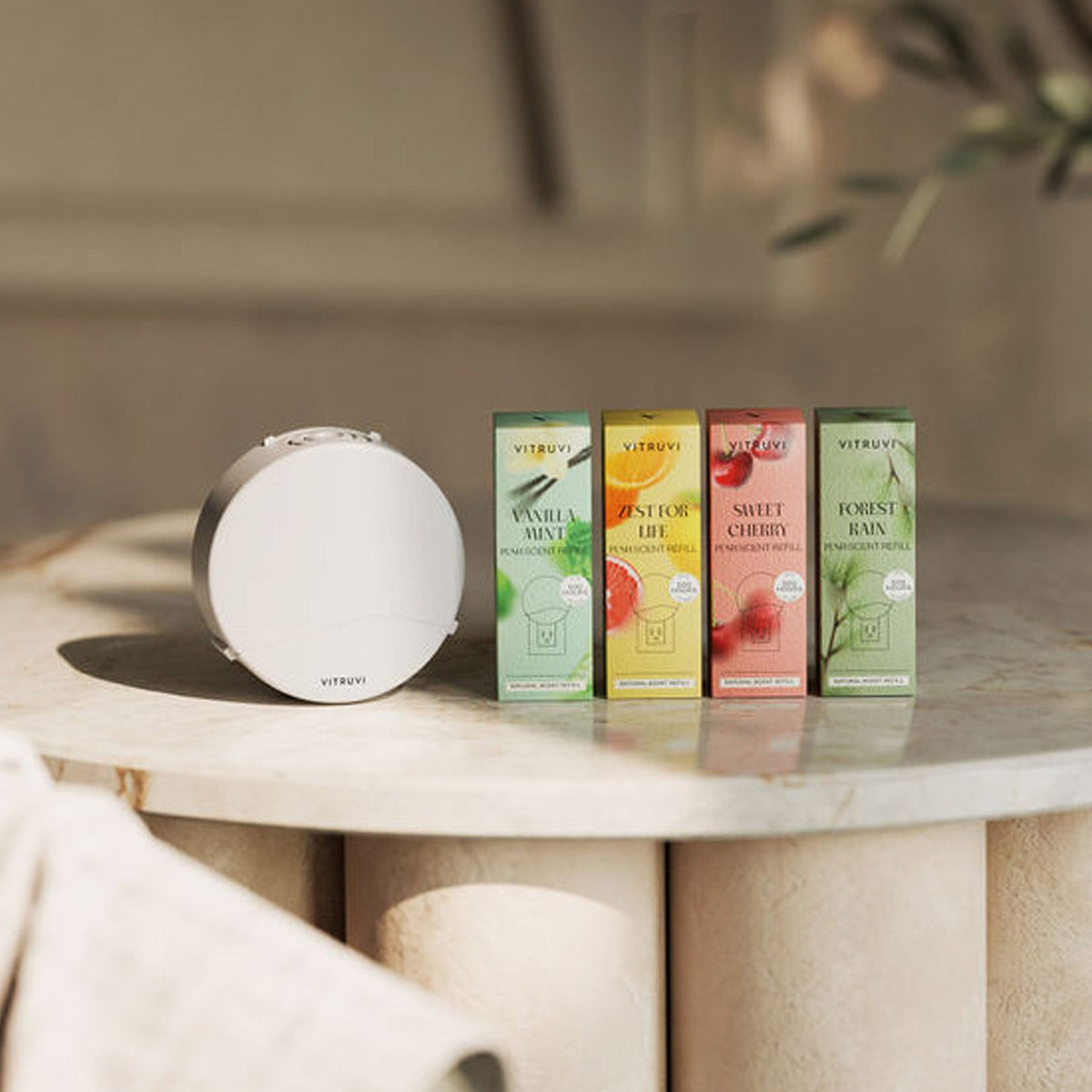 Push Plug-in Wall Diffuser – Starter Kit with Forest Rain Refill